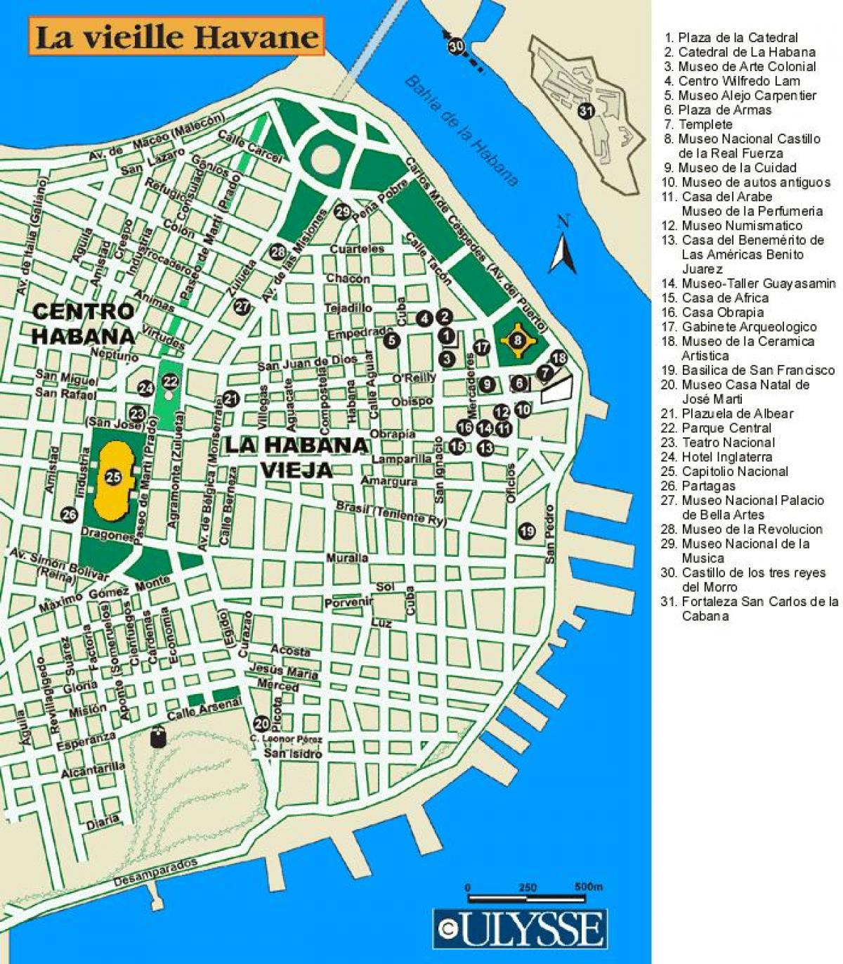 mapa Havana port mapu