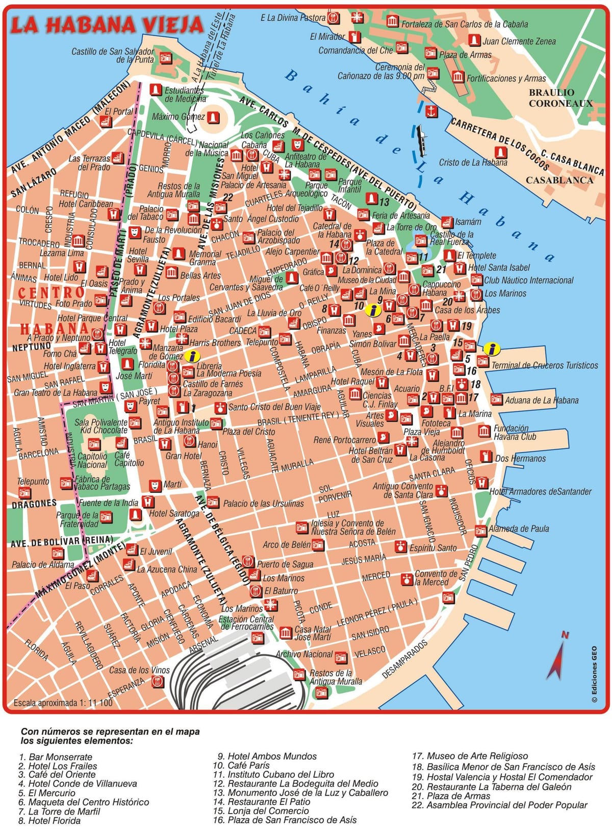 mapa Habana vieja
